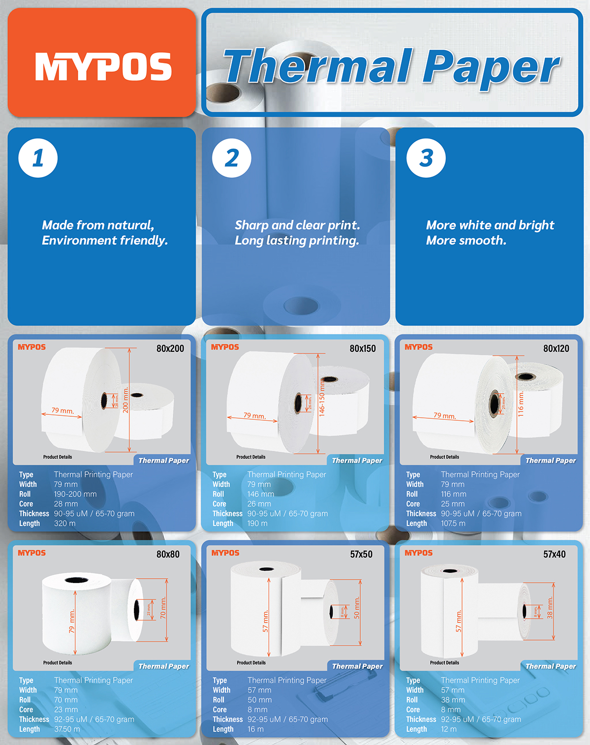 MYPOS Thermal Paper
