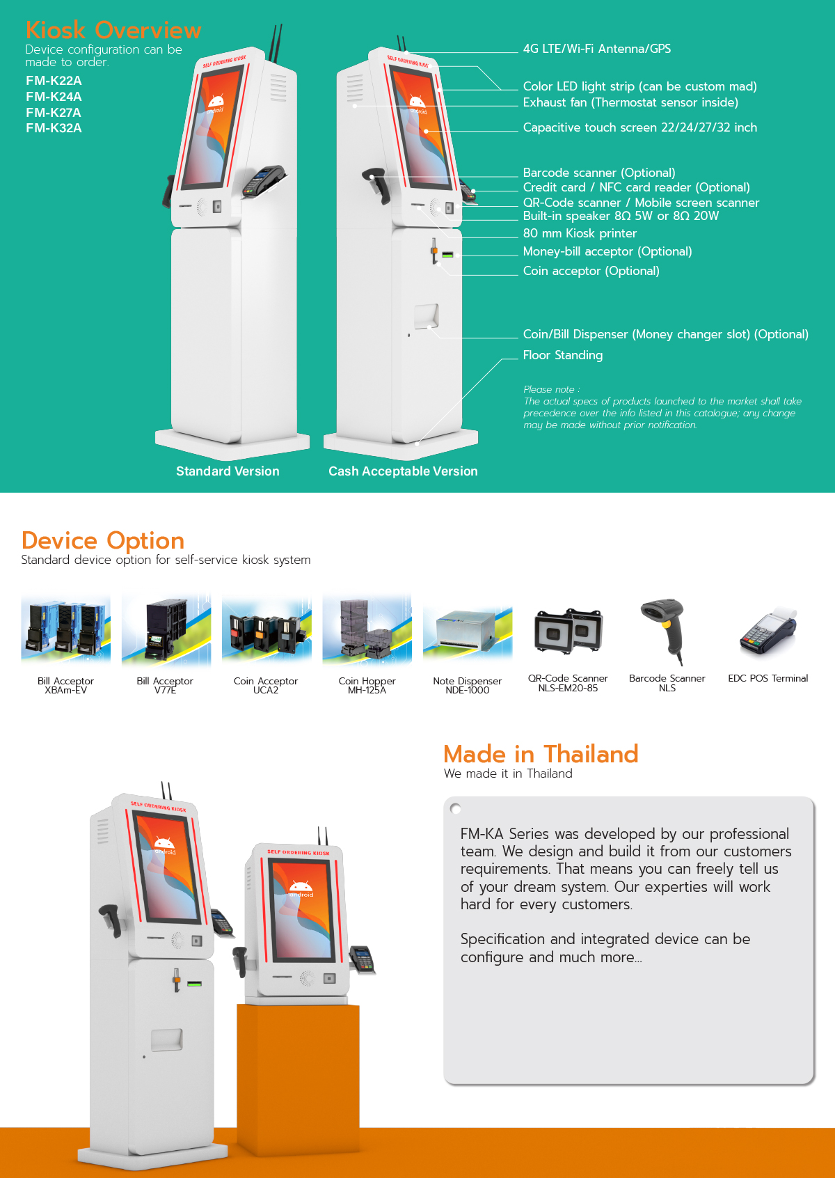 FM-K Series Self-Service Kiosk