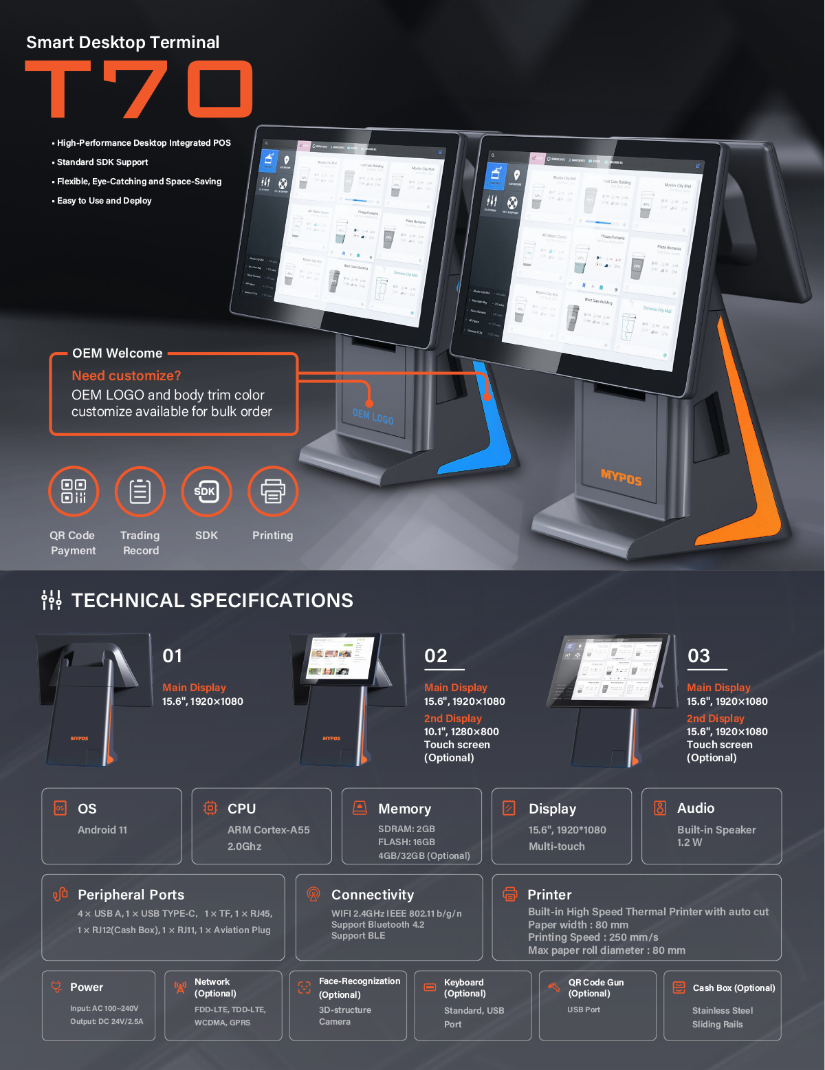T70 Android POS Machine